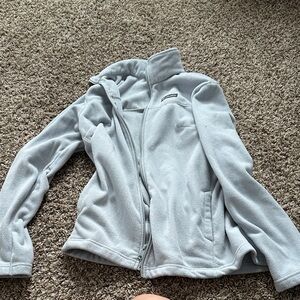 Columbia Soft Gray Fleece Jacket